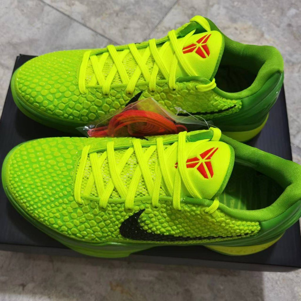 Us 11 Nike Zoom Kobe 6 Vi Protro Grinch Green Apple Crimson Cw2190-300